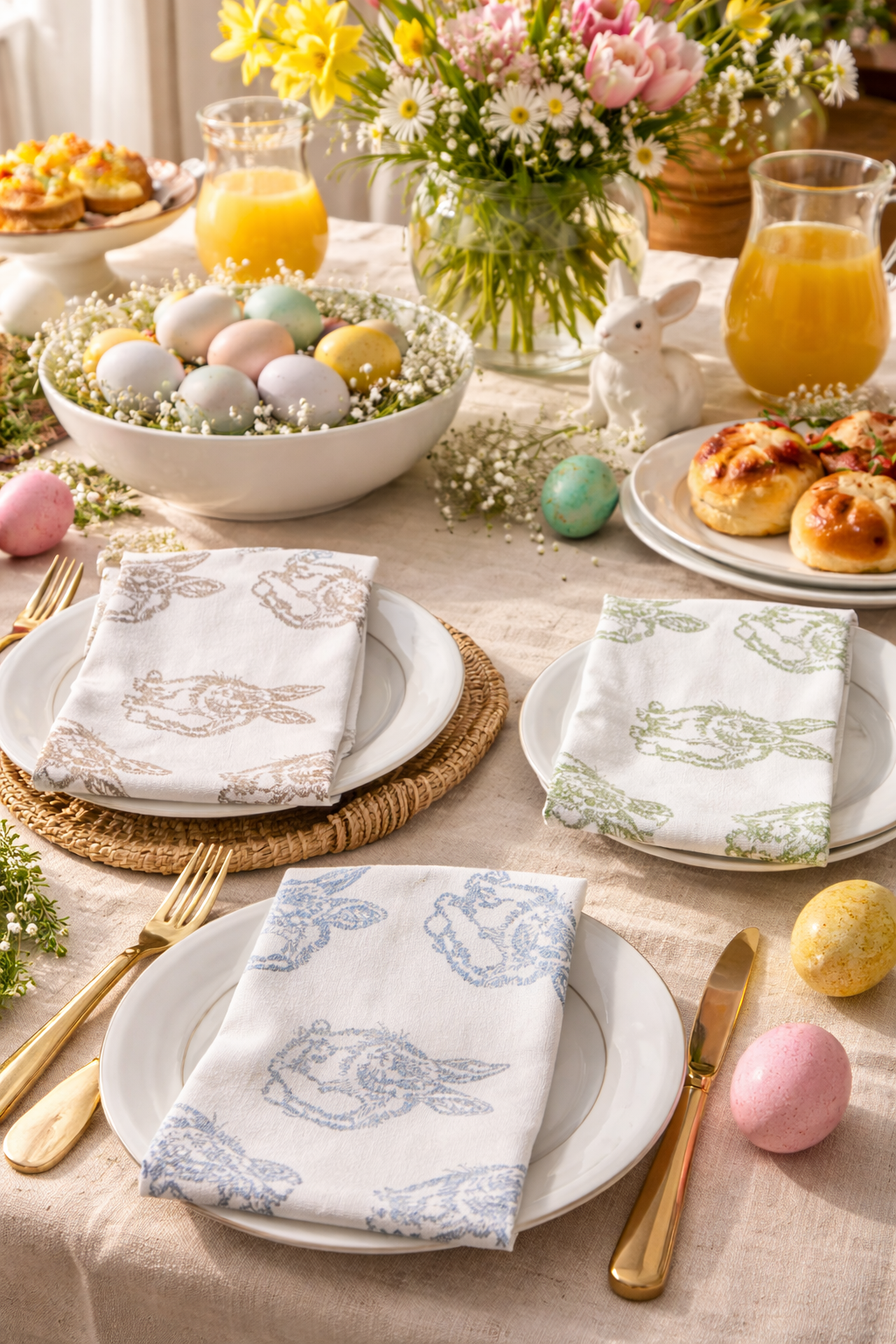 Serviette Multi Hasen (Kontaktieren Sie uns für Sonderfarben)