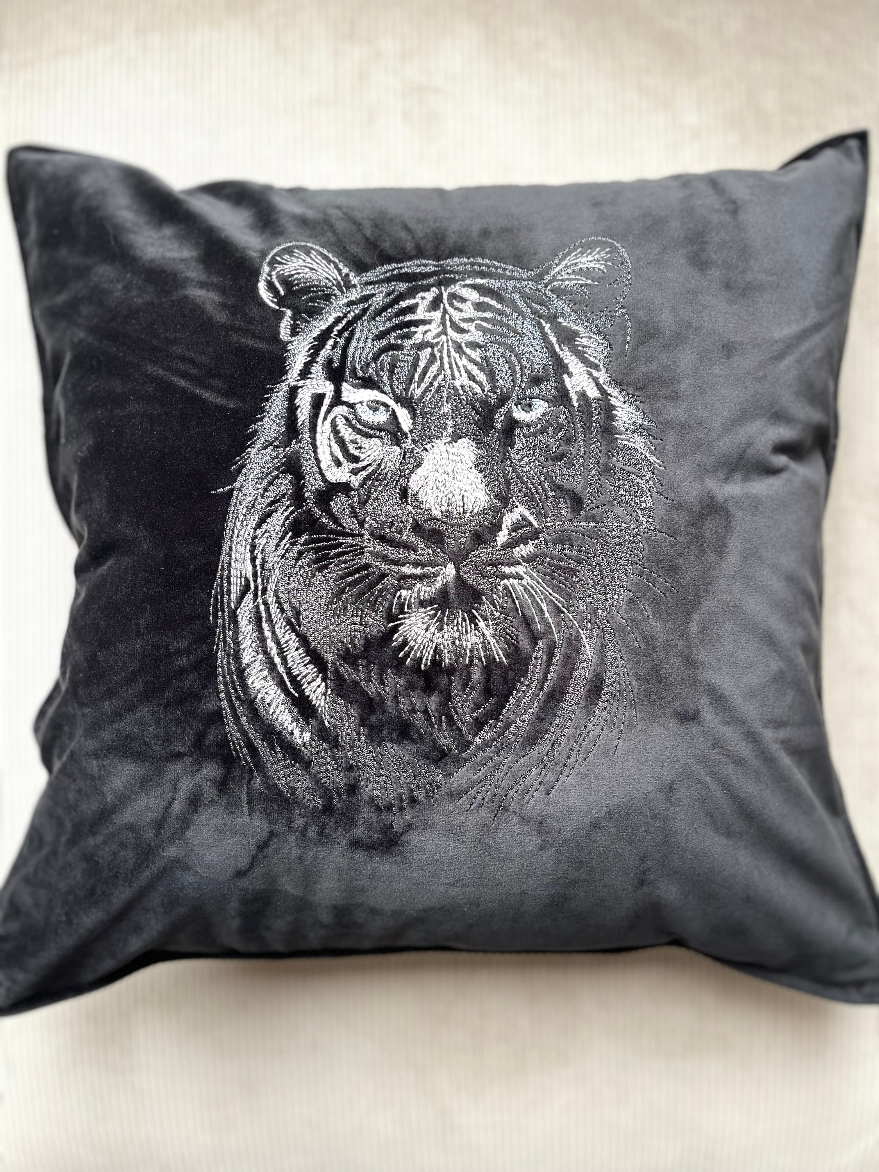 Kissen Samt Tier Tiger