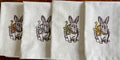 Serviette Hasen mit Schleife